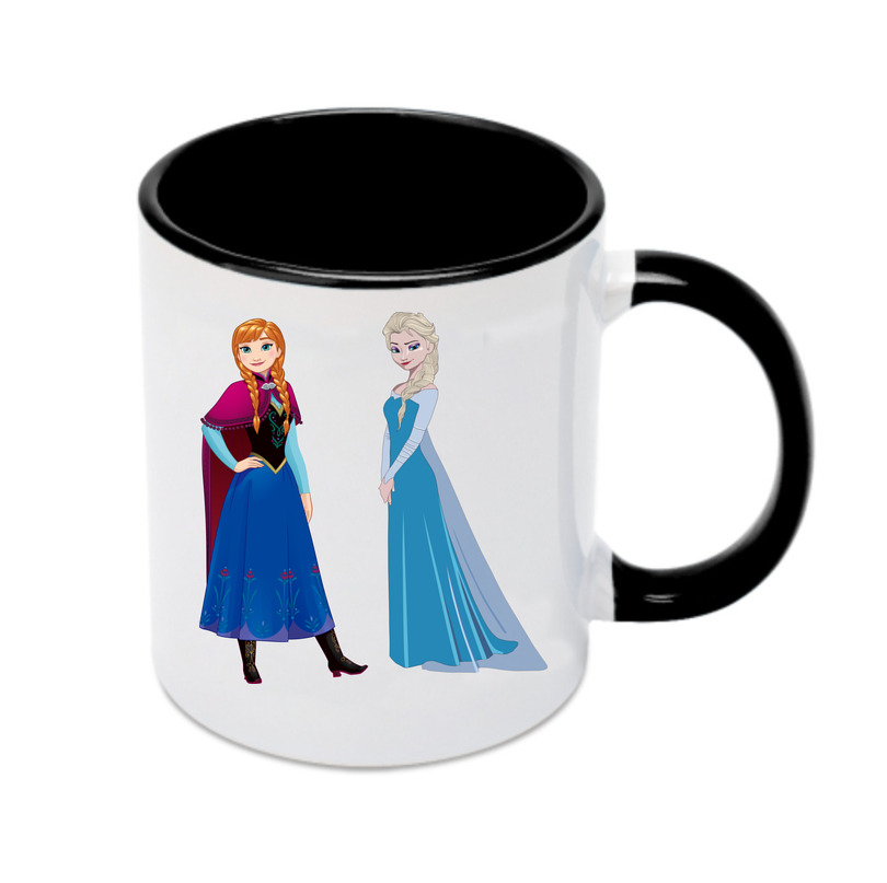 （画像用） アナと雪の女王 アンナ エルサ Frozen Anna Elsa カラーマグカップ