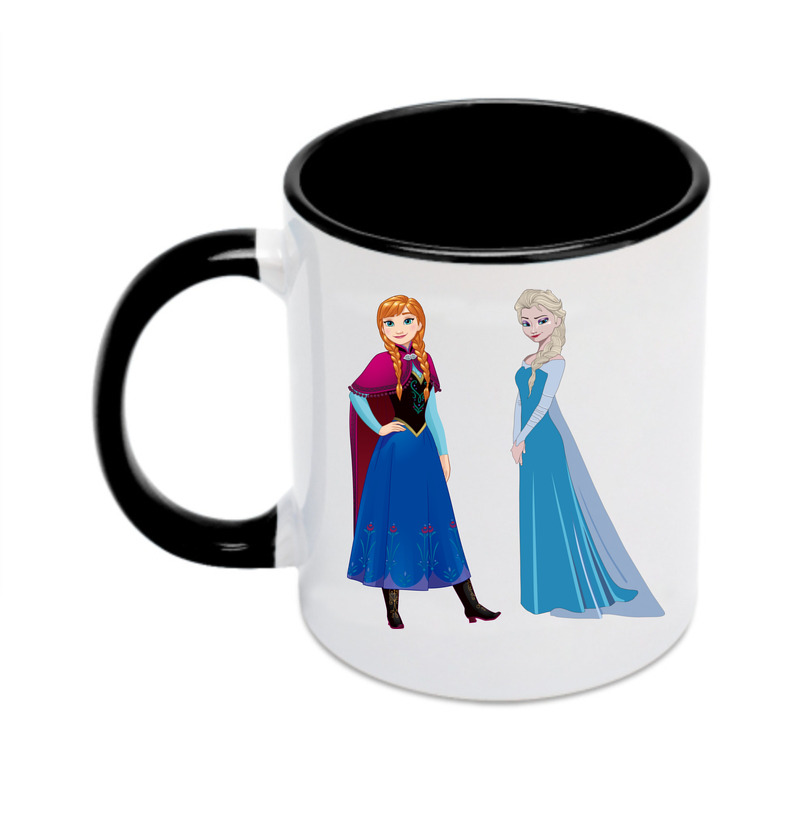 （画像用） アナと雪の女王 アンナ エルサ Frozen Anna Elsa カラーマグカップ