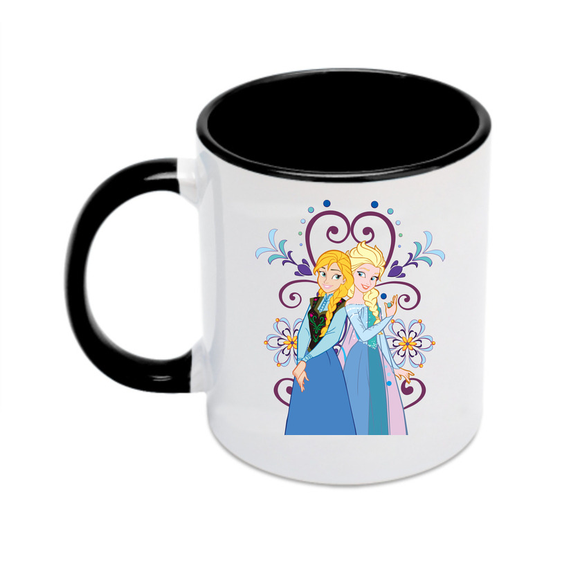 （画像用） アナと雪の女王 アンナ エルサ Frozen Anna Elsa カラーマグカップ