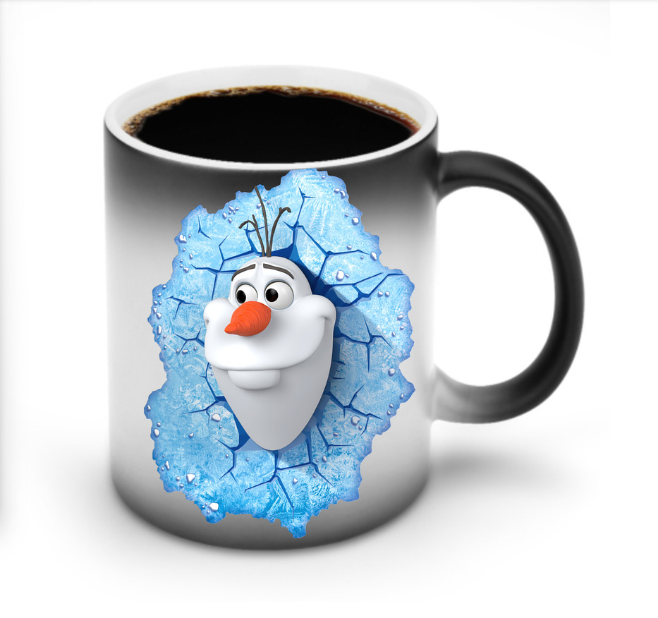 （画像用） アナと雪の女王 アンナ エルサ Frozen Anna Elsa 温度変色マグカップ