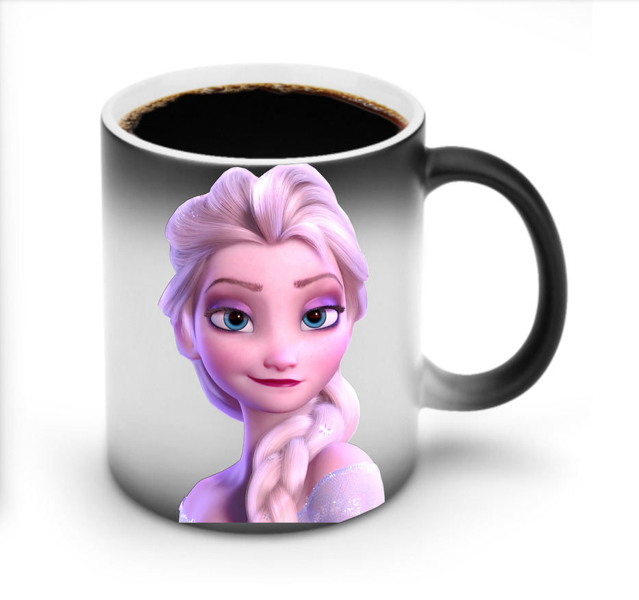 （画像用） アナと雪の女王 アンナ エルサ Frozen Anna Elsa 温度変色マグカップ