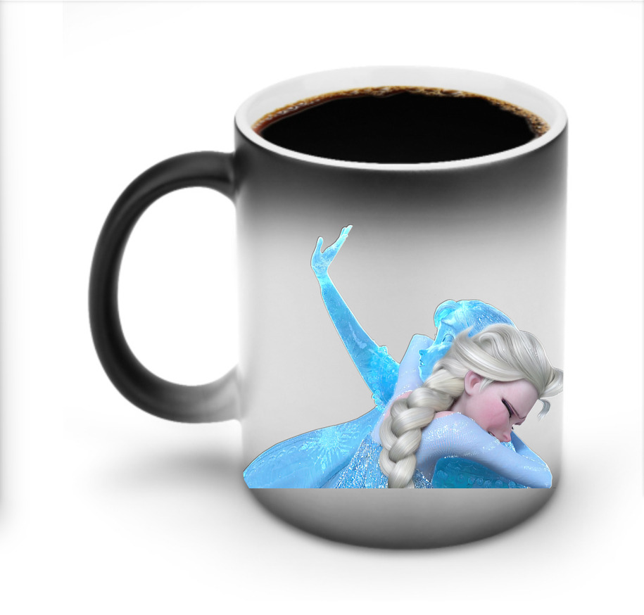 （画像用） アナと雪の女王 アンナ エルサ Frozen Anna Elsa 温度変色マグカップ