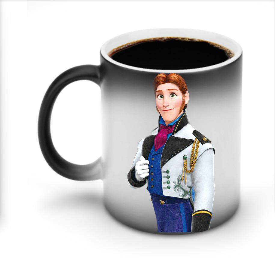 （画像用） アナと雪の女王 アンナ エルサ Frozen Anna Elsa 温度変色マグカップ
