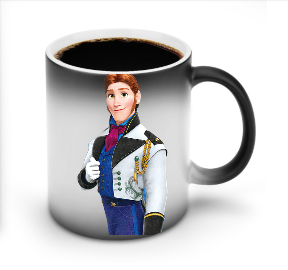 （画像用） アナと雪の女王 アンナ エルサ Frozen Anna Elsa 温度変色マグカップ