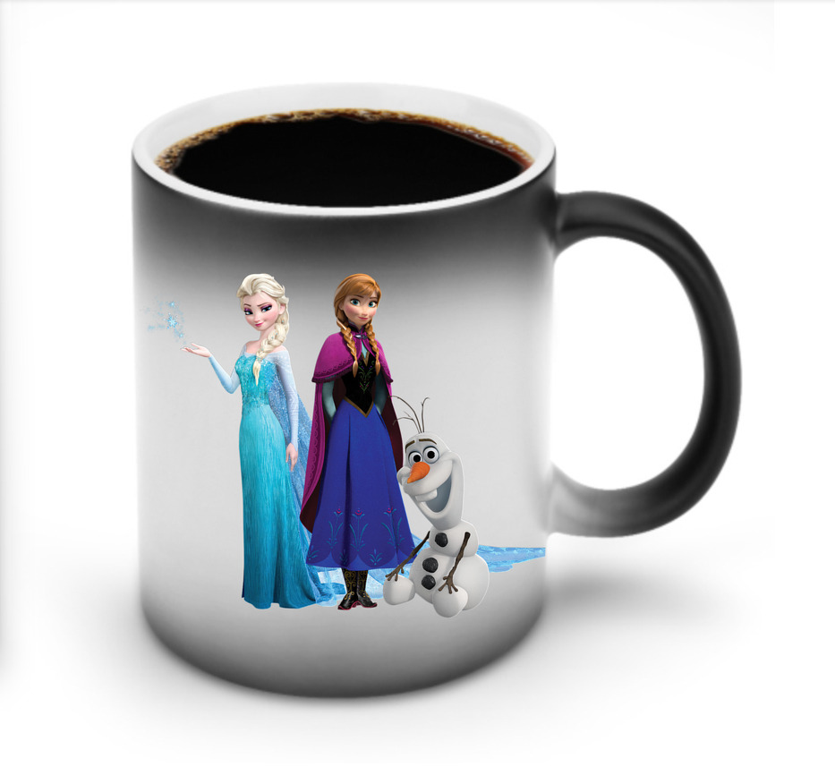 （画像用） アナと雪の女王 アンナ エルサ Frozen Anna Elsa 温度変色マグカップ