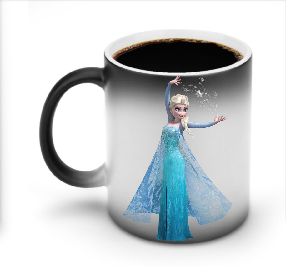 （画像用） アナと雪の女王 アンナ エルサ Frozen Anna Elsa 温度変色マグカップ