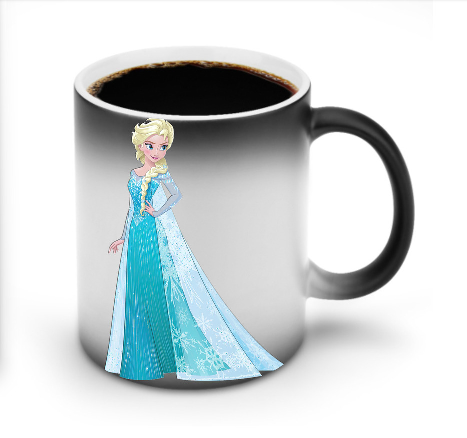 （画像用） アナと雪の女王 アンナ エルサ Frozen Anna Elsa 温度変色マグカップ