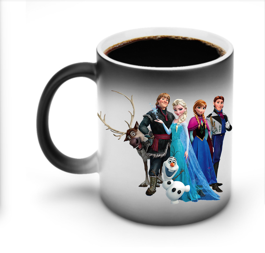 （画像用） アナと雪の女王 アンナ エルサ Frozen Anna Elsa 温度変色マグカップ