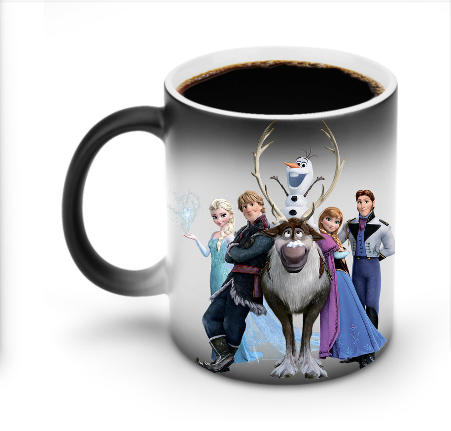 （画像用） アナと雪の女王 アンナ エルサ Frozen Anna Elsa 温度変色マグカップ