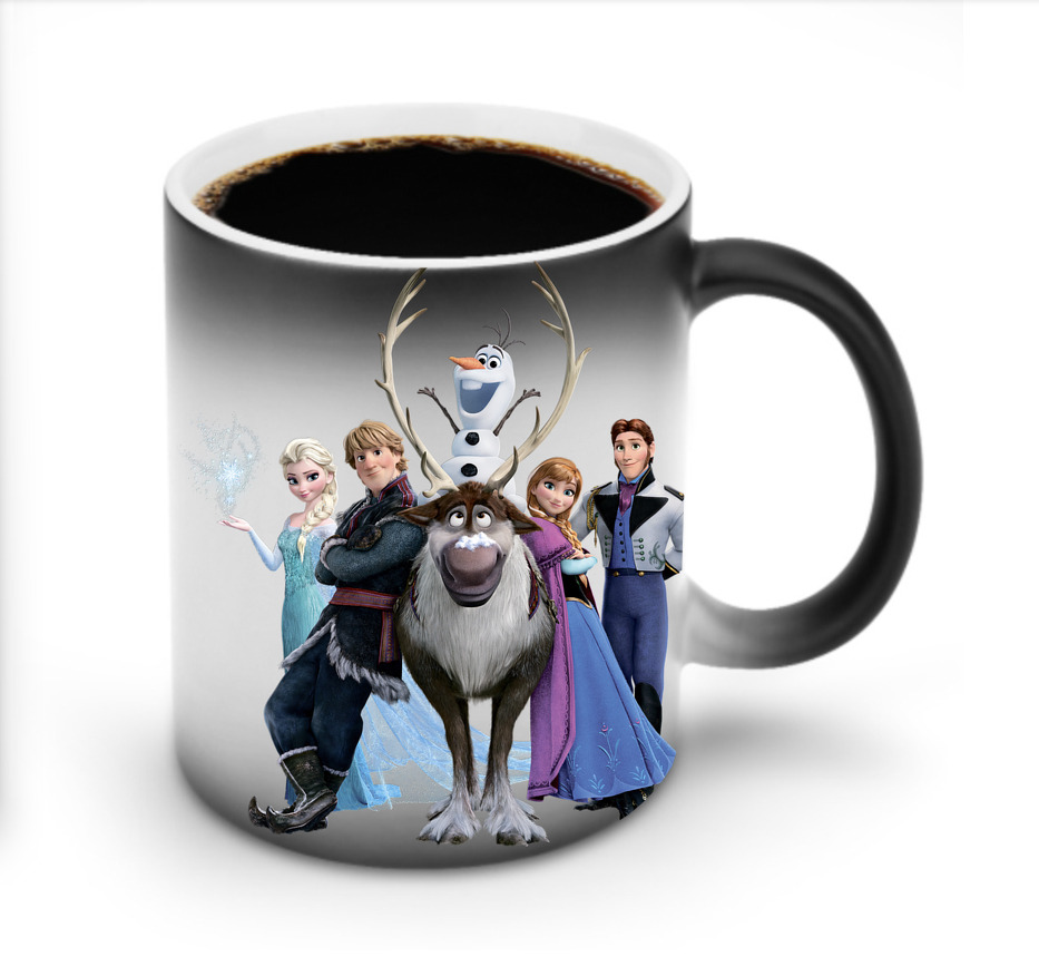 （画像用） アナと雪の女王 アンナ エルサ Frozen Anna Elsa 温度変色マグカップ