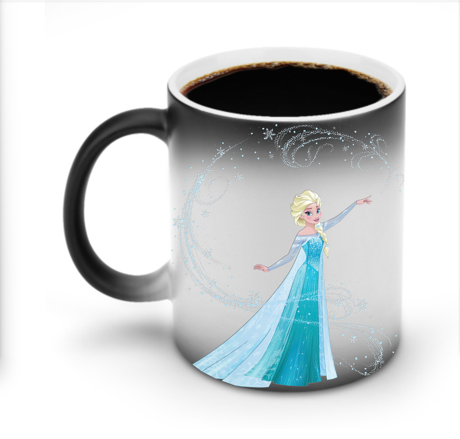 （画像用） アナと雪の女王 アンナ エルサ Frozen Anna Elsa 温度変色マグカップ