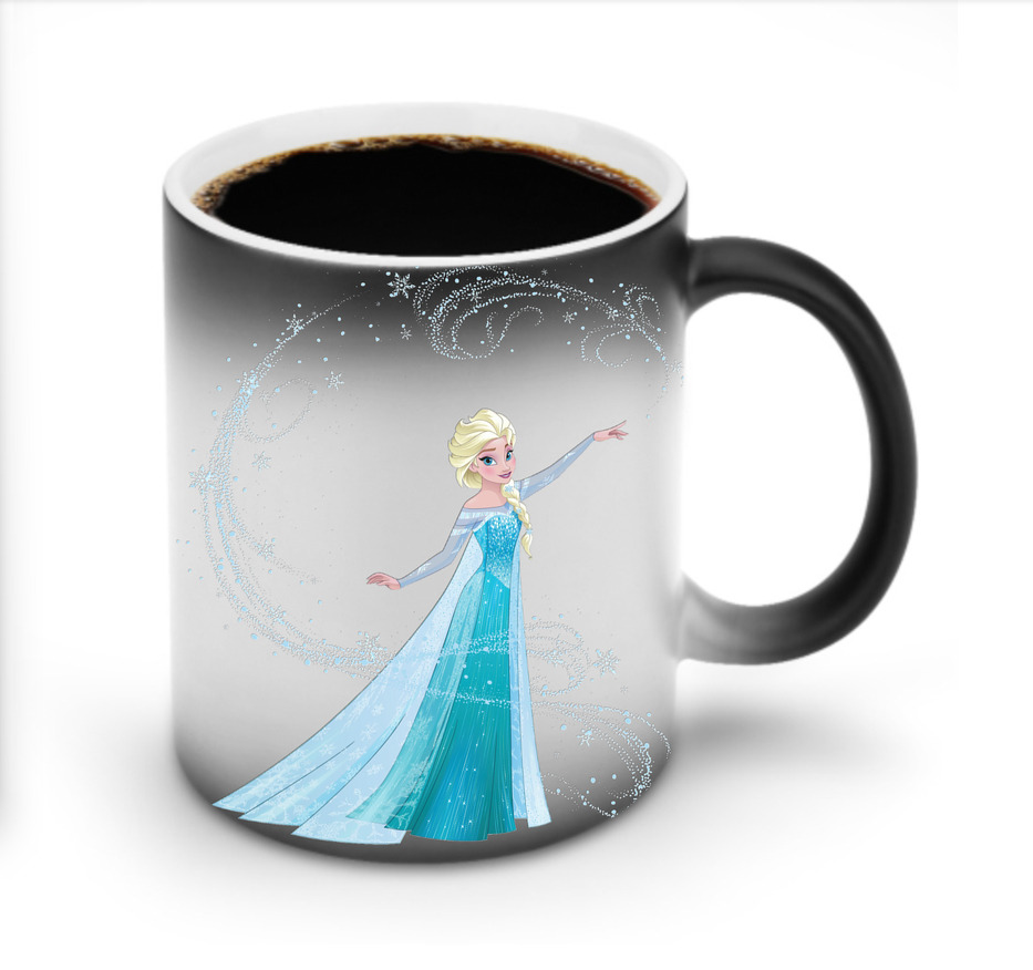 （画像用） アナと雪の女王 アンナ エルサ Frozen Anna Elsa 温度変色マグカップ