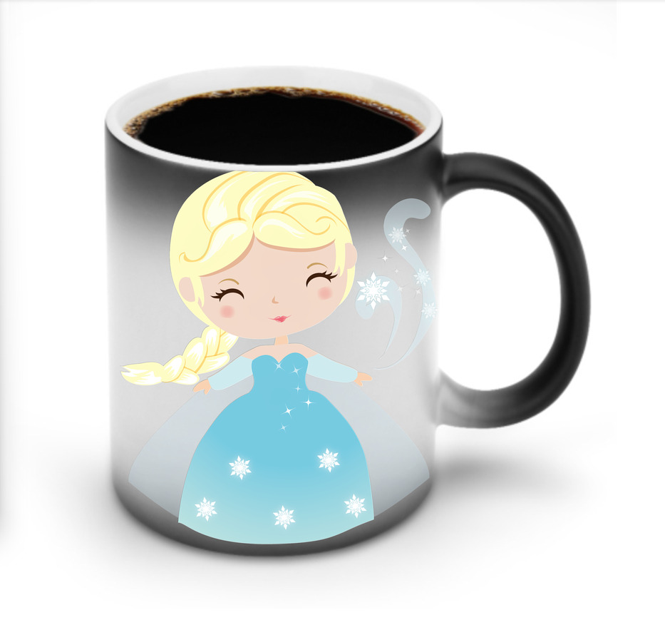 （画像用） アナと雪の女王 アンナ エルサ Frozen Anna Elsa 温度変色マグカップ