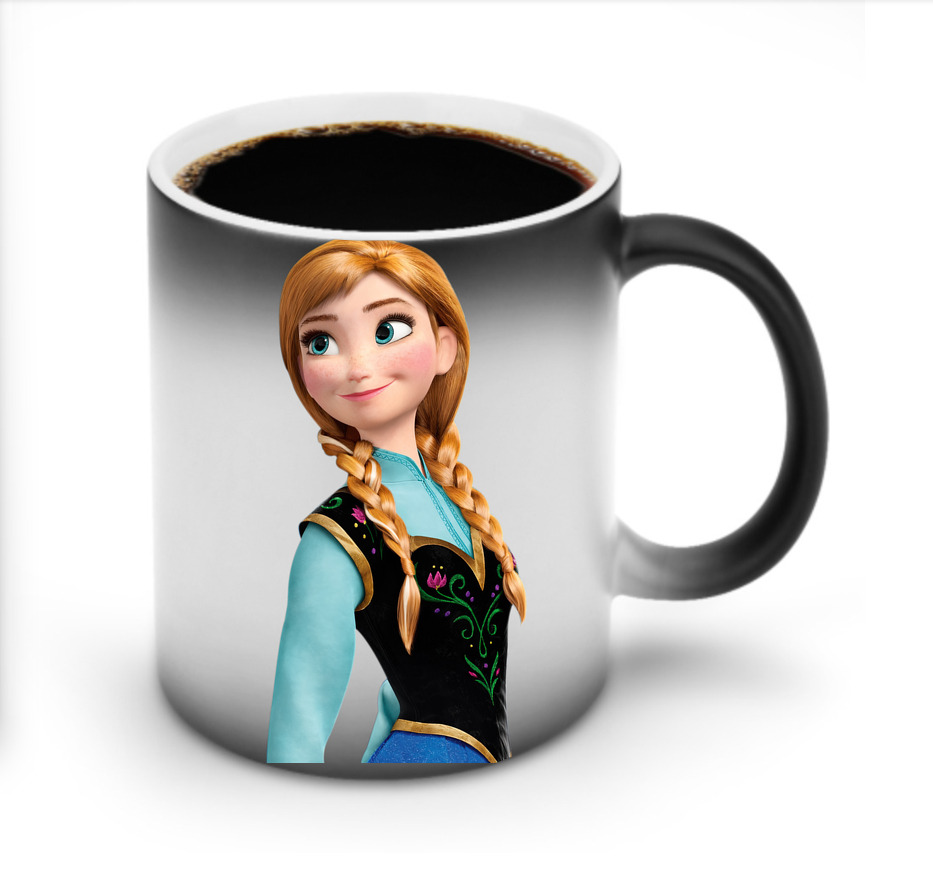 （画像用） アナと雪の女王 アンナ エルサ Frozen Anna Elsa 温度変色マグカップ