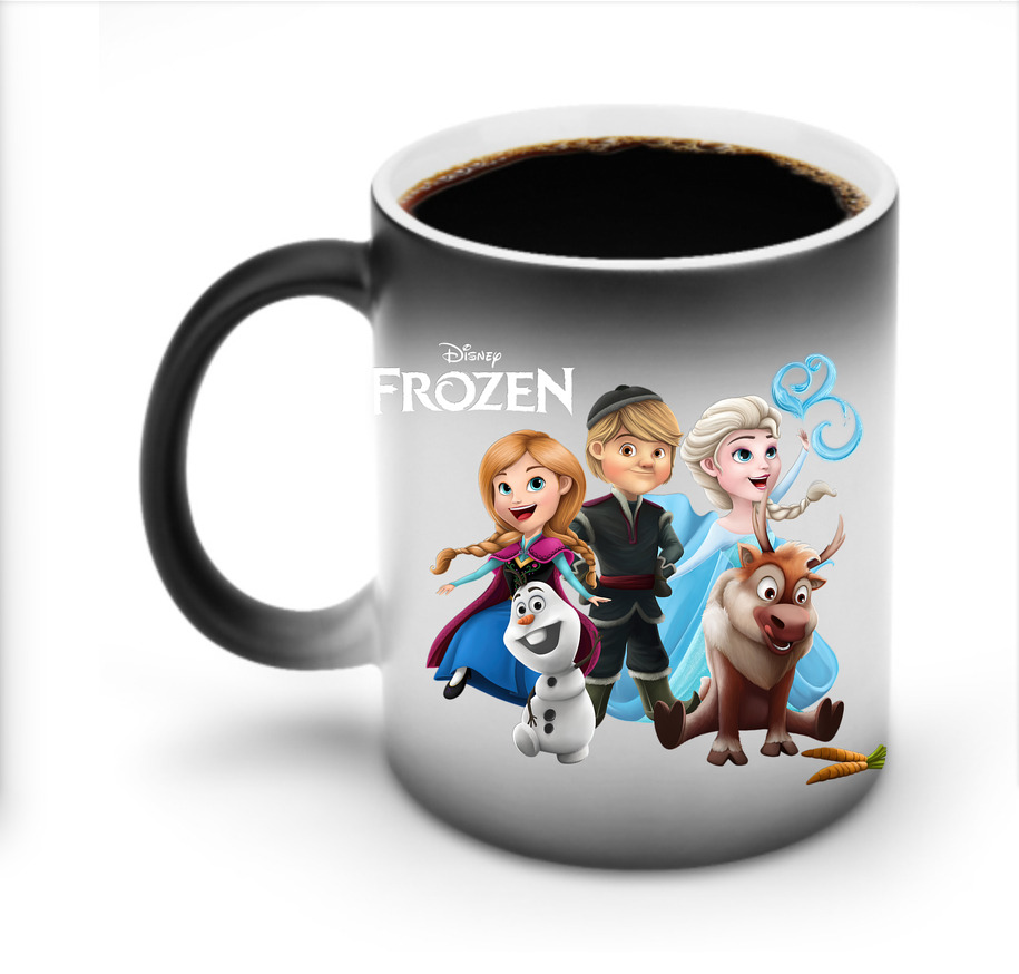 （画像用） アナと雪の女王 アンナ エルサ Frozen Anna Elsa 温度変色マグカップ