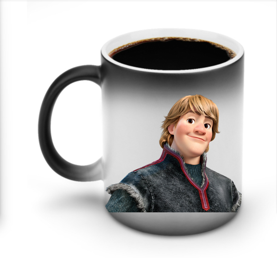 （画像用） アナと雪の女王 アンナ エルサ Frozen Anna Elsa 温度変色マグカップ