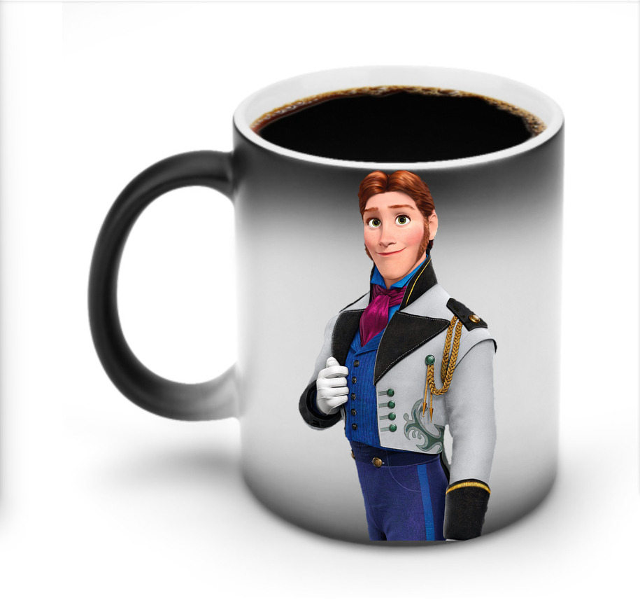 （画像用） アナと雪の女王 アンナ エルサ Frozen Anna Elsa 温度変色マグカップ