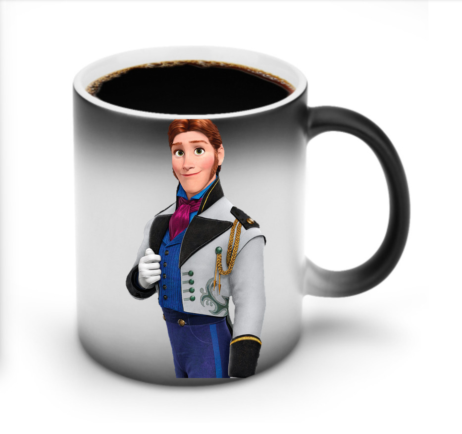 （画像用） アナと雪の女王 アンナ エルサ Frozen Anna Elsa 温度変色マグカップ