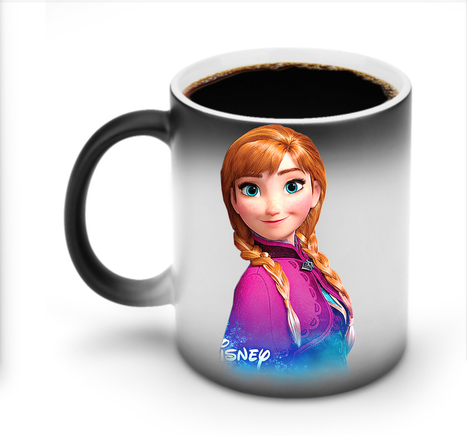 （画像用） アナと雪の女王 アンナ エルサ Frozen Anna Elsa 温度変色マグカップ