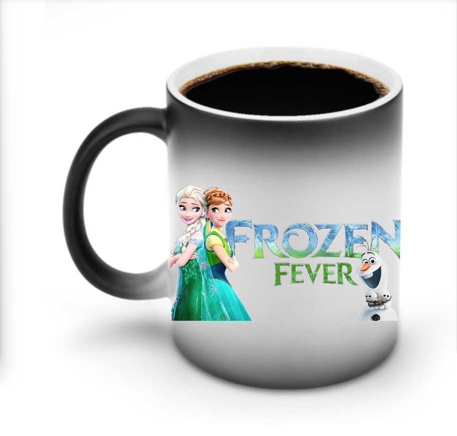 （画像用） アナと雪の女王 アンナ エルサ Frozen Anna Elsa 温度変色マグカップ