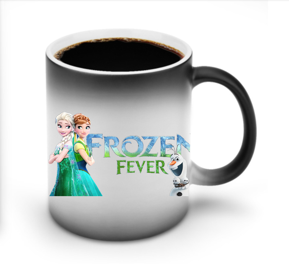 （画像用） アナと雪の女王 アンナ エルサ Frozen Anna Elsa 温度変色マグカップ