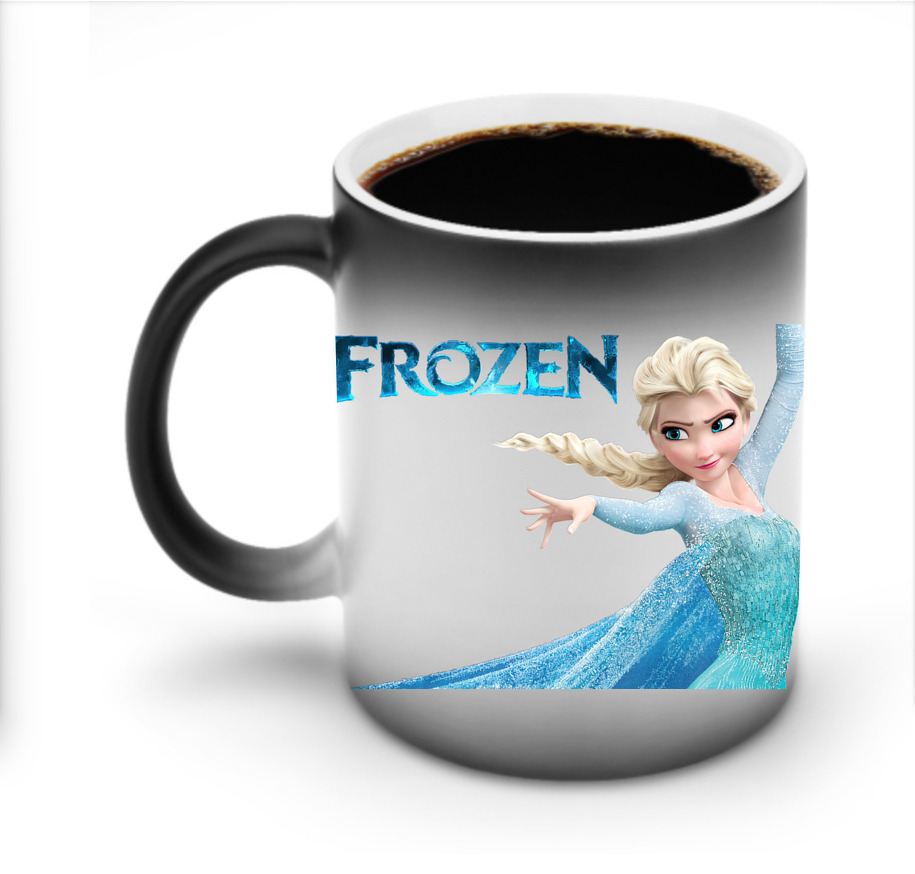 （画像用） アナと雪の女王 アンナ エルサ Frozen Anna Elsa 温度変色マグカップ