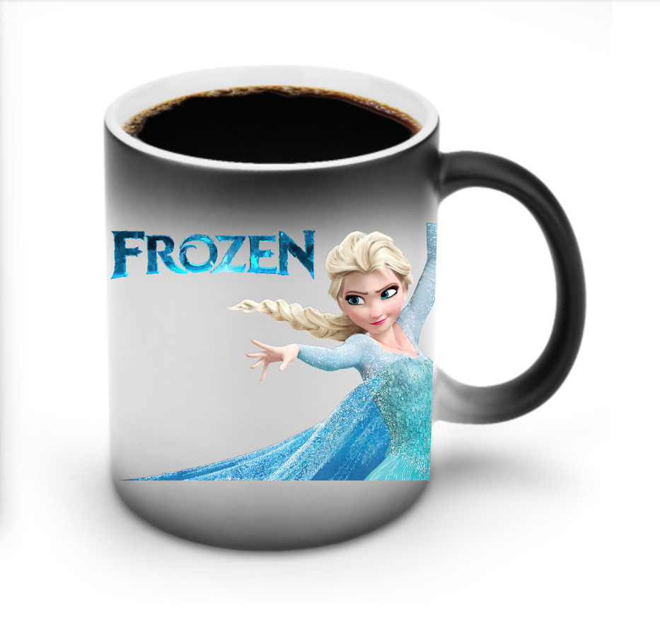 （画像用） アナと雪の女王 アンナ エルサ Frozen Anna Elsa 温度変色マグカップ