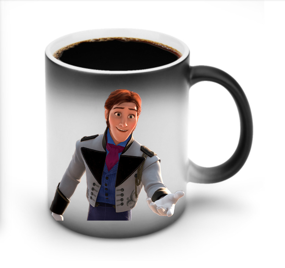 （画像用） アナと雪の女王 アンナ エルサ Frozen Anna Elsa 温度変色マグカップ
