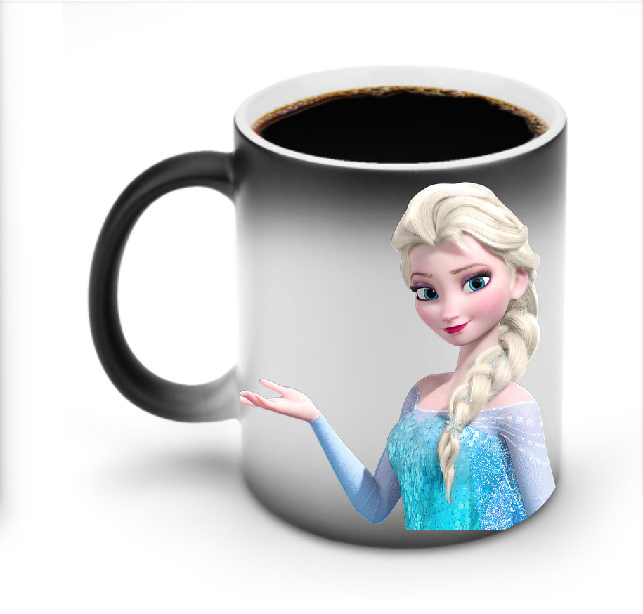（画像用） アナと雪の女王 アンナ エルサ Frozen Anna Elsa 温度変色マグカップ