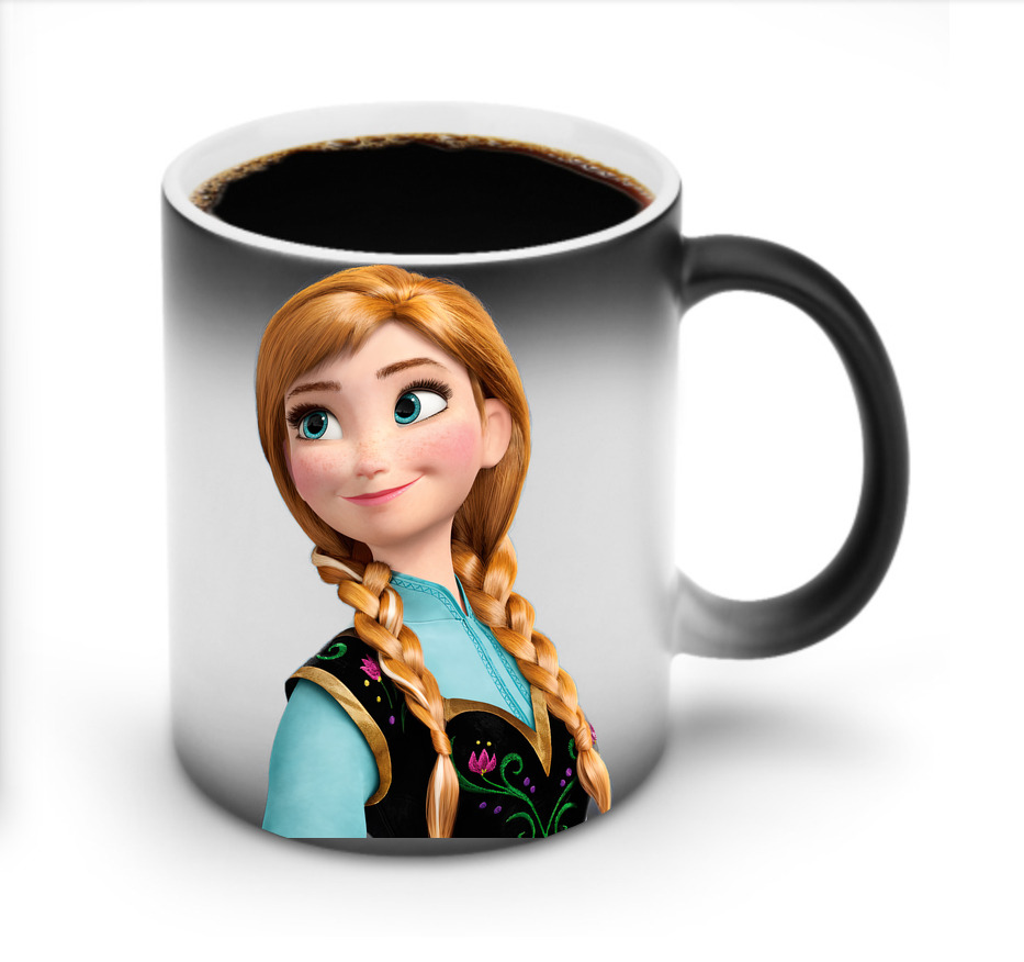 （画像用） アナと雪の女王 アンナ エルサ Frozen Anna Elsa 温度変色マグカップ