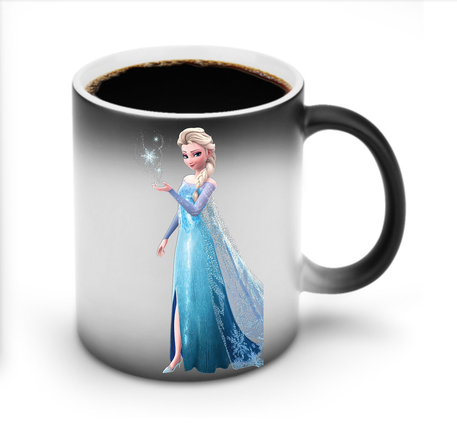 （画像用） アナと雪の女王 アンナ エルサ Frozen Anna Elsa 温度変色マグカップ