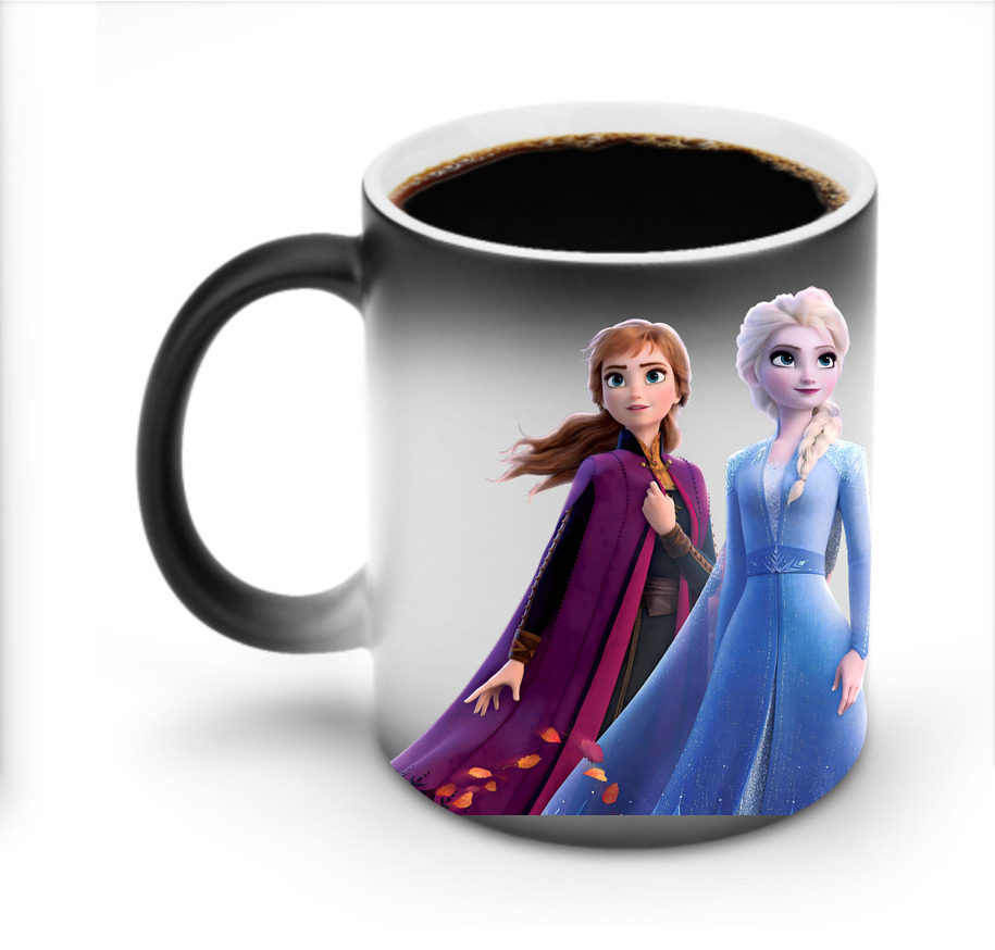 （画像用） アナと雪の女王 アンナ エルサ Frozen Anna Elsa 温度変色マグカップ