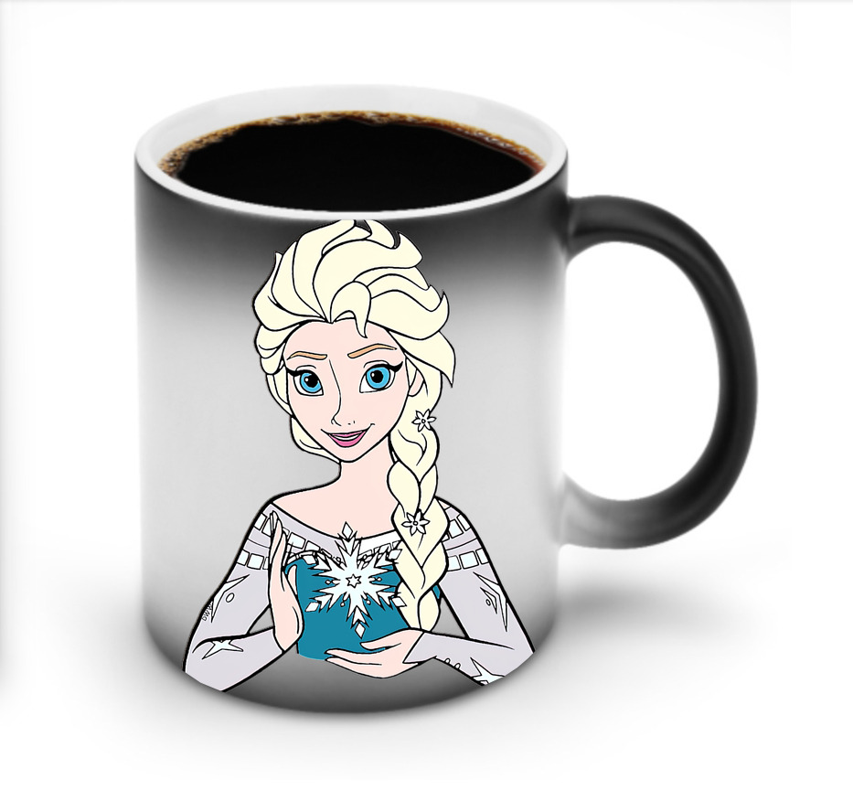 （画像用） アナと雪の女王 アンナ エルサ Frozen Anna Elsa 温度変色マグカップ