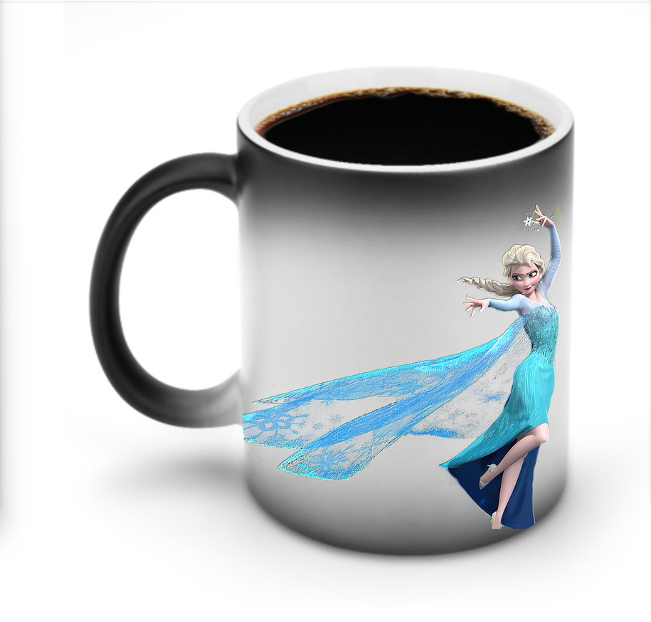（画像用） アナと雪の女王 アンナ エルサ Frozen Anna Elsa 温度変色マグカップ