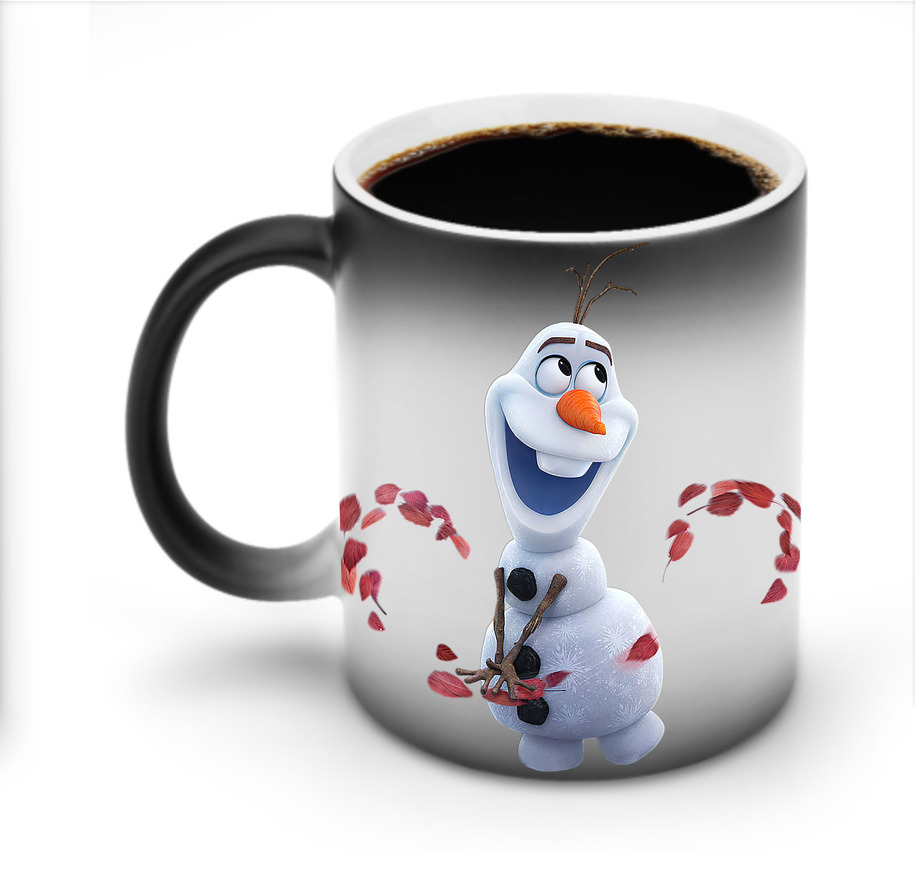 （画像用） アナと雪の女王 アンナ エルサ Frozen Anna Elsa 温度変色マグカップ