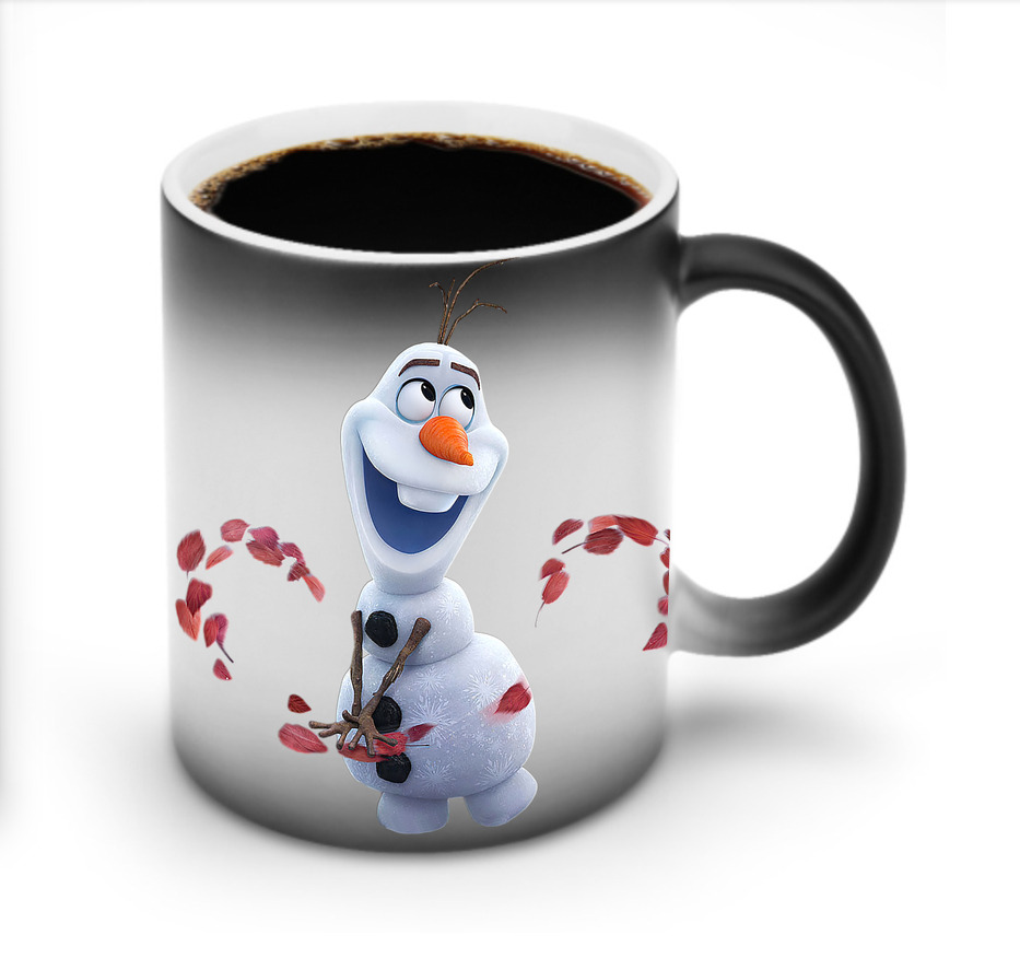 （画像用） アナと雪の女王 アンナ エルサ Frozen Anna Elsa 温度変色マグカップ