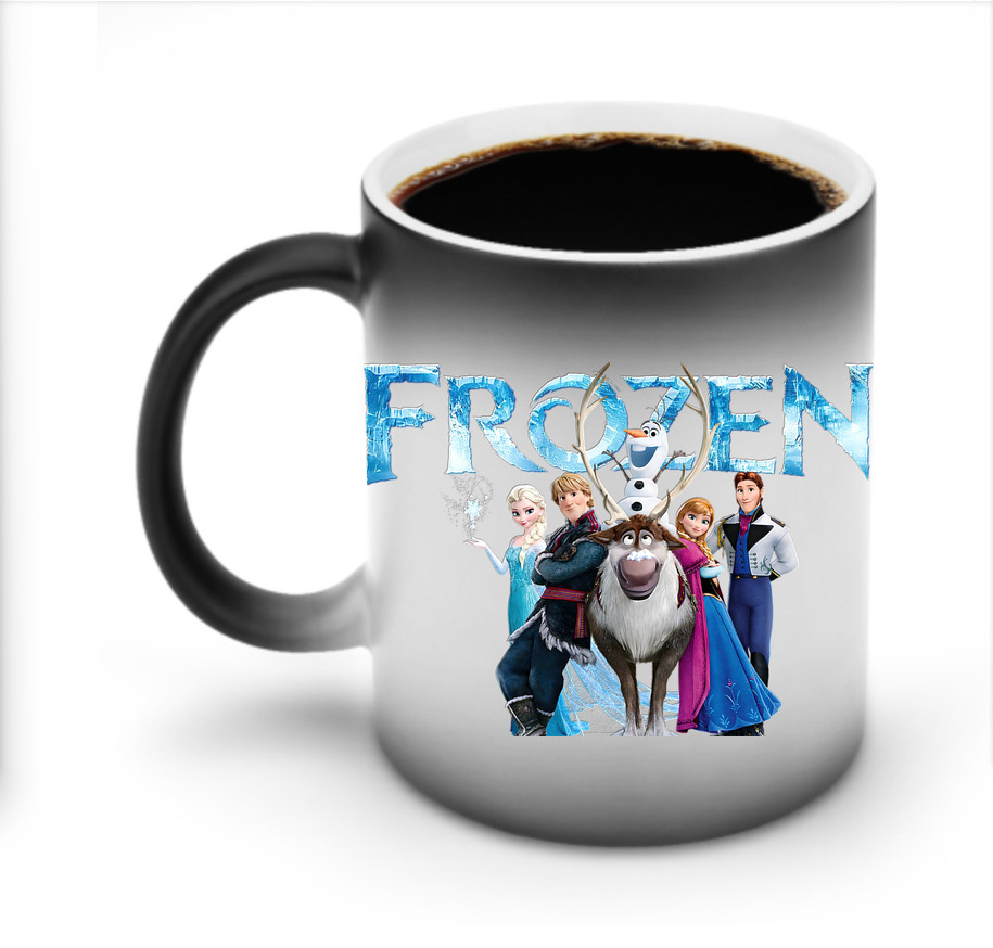 （画像用） アナと雪の女王 アンナ エルサ Frozen Anna Elsa 温度変色マグカップ