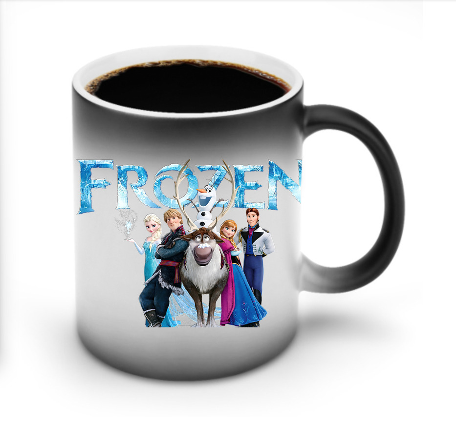 （画像用） アナと雪の女王 アンナ エルサ Frozen Anna Elsa 温度変色マグカップ