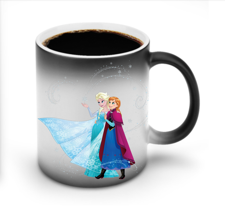 （画像用） アナと雪の女王 アンナ エルサ Frozen Anna Elsa 温度変色マグカップ