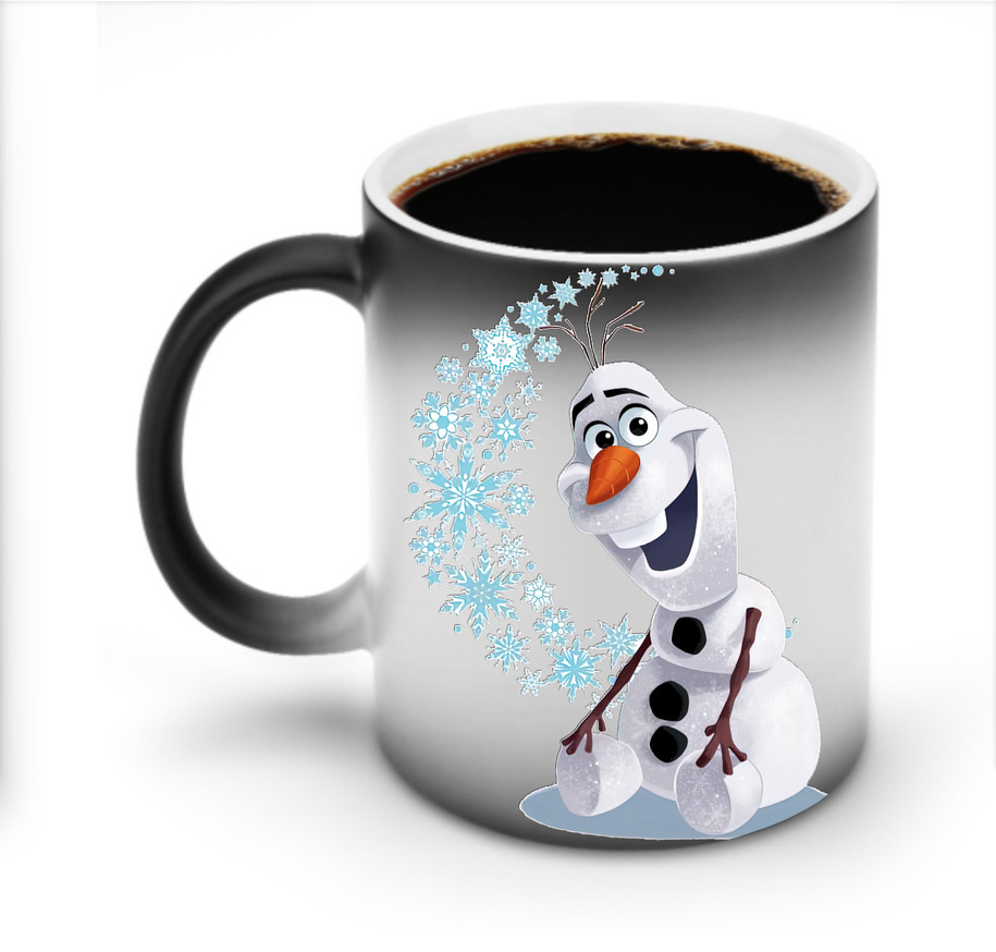 （画像用） アナと雪の女王 アンナ エルサ Frozen Anna Elsa 温度変色マグカップ