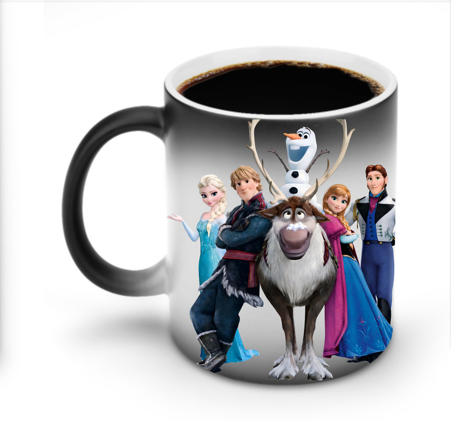 （画像用） アナと雪の女王 アンナ エルサ Frozen Anna Elsa 温度変色マグカップ