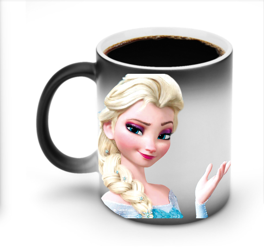 （画像用） アナと雪の女王 アンナ エルサ Frozen Anna Elsa 温度変色マグカップ