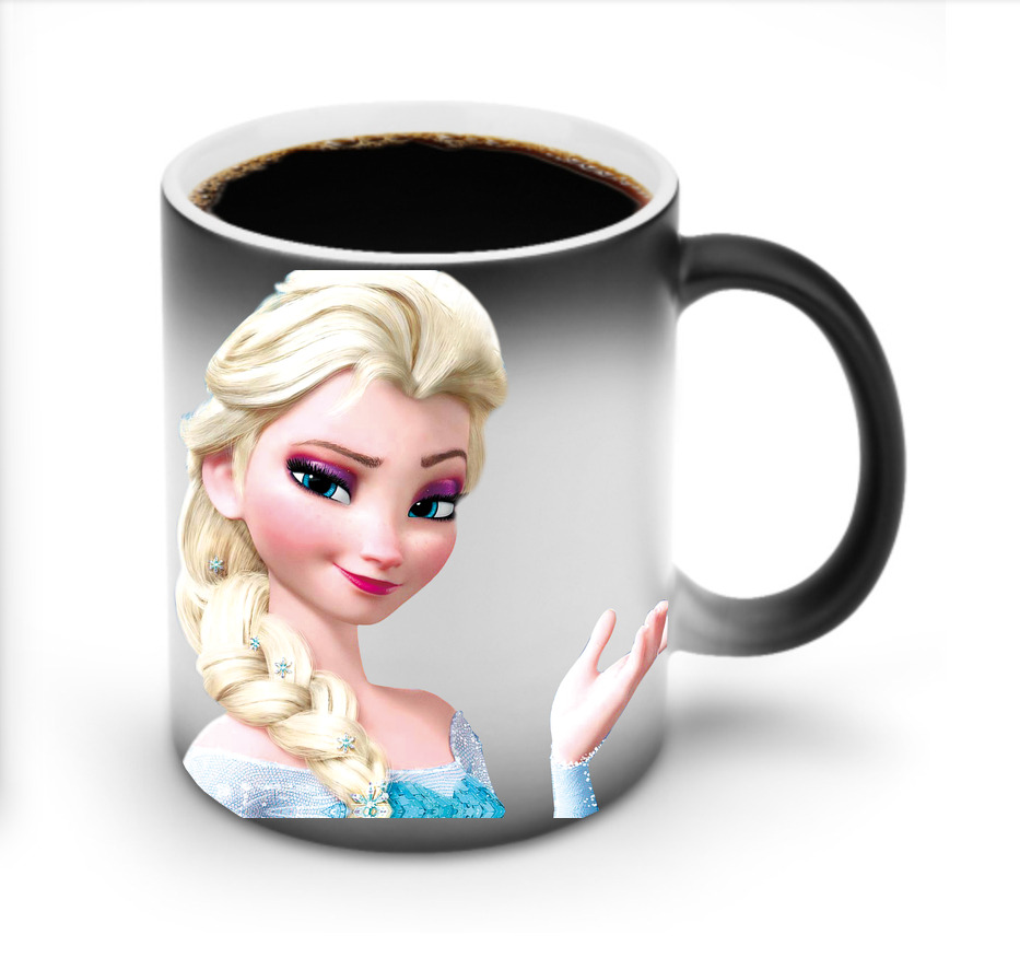 （画像用） アナと雪の女王 アンナ エルサ Frozen Anna Elsa 温度変色マグカップ
