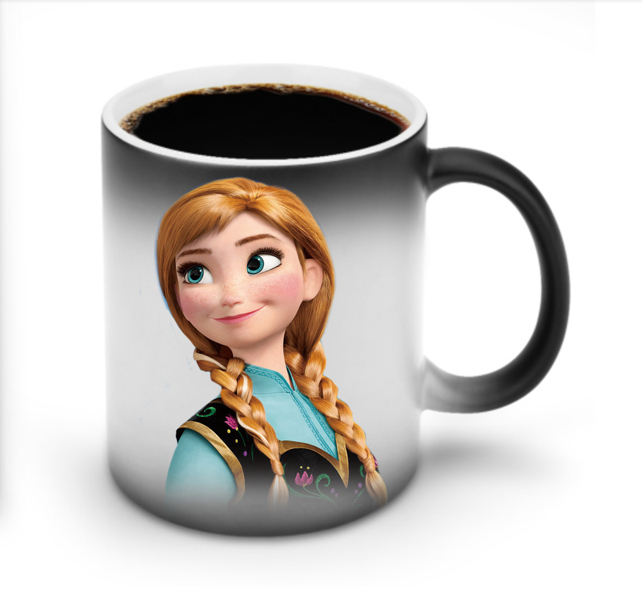 （画像用） アナと雪の女王 アンナ エルサ Frozen Anna Elsa 温度変色マグカップ