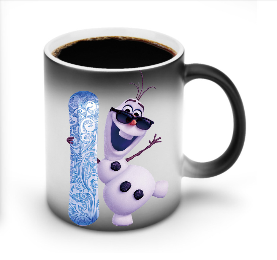 （画像用） アナと雪の女王 アンナ エルサ Frozen Anna Elsa 温度変色マグカップ