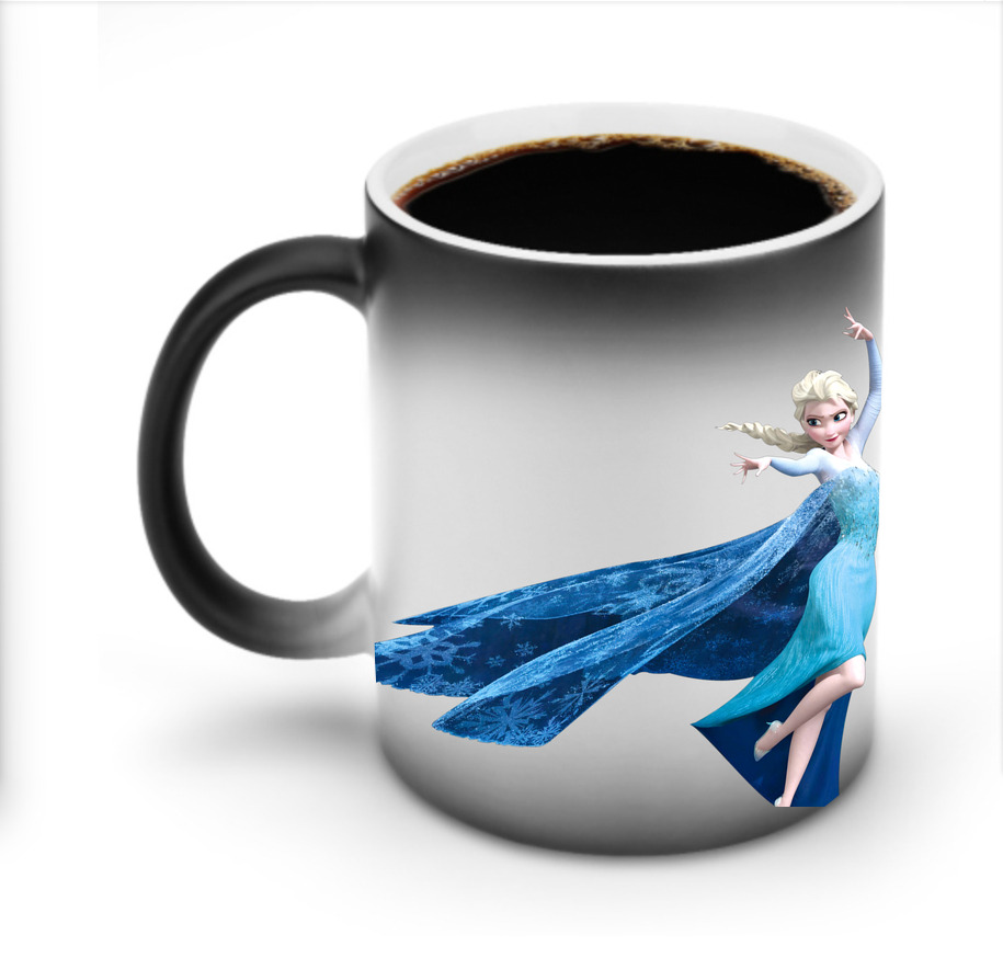 （画像用） アナと雪の女王 アンナ エルサ Frozen Anna Elsa 温度変色マグカップ