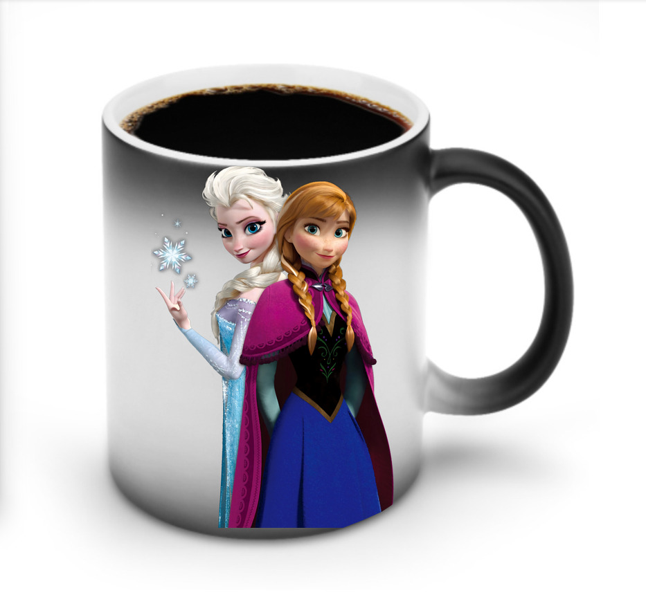 （画像用） アナと雪の女王 アンナ エルサ Frozen Anna Elsa 温度変色マグカップ