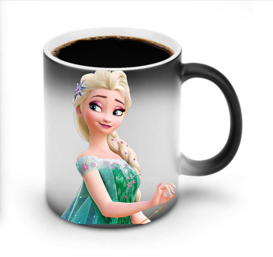 （画像用） アナと雪の女王 アンナ エルサ Frozen Anna Elsa 温度変色マグカップ