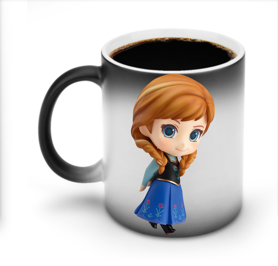 （画像用） アナと雪の女王 アンナ エルサ Frozen Anna Elsa 温度変色マグカップ