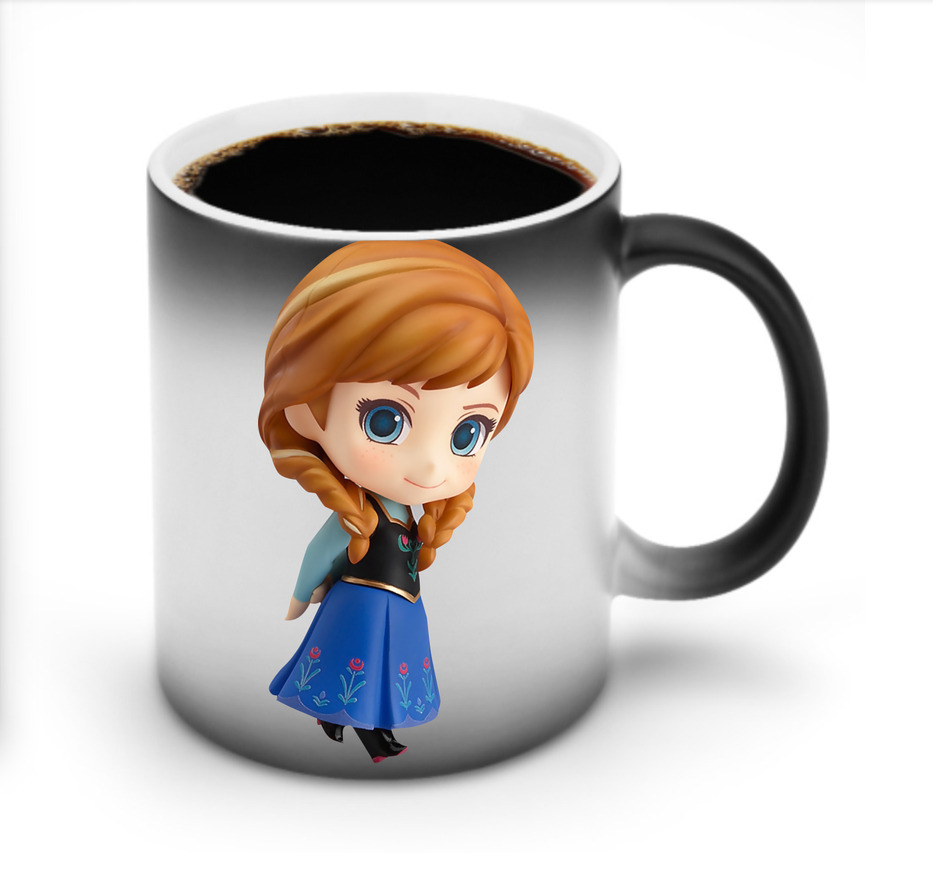 （画像用） アナと雪の女王 アンナ エルサ Frozen Anna Elsa 温度変色マグカップ